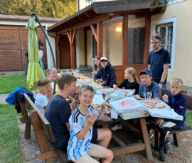 Zelten im Pfarrgarten Ramsau
